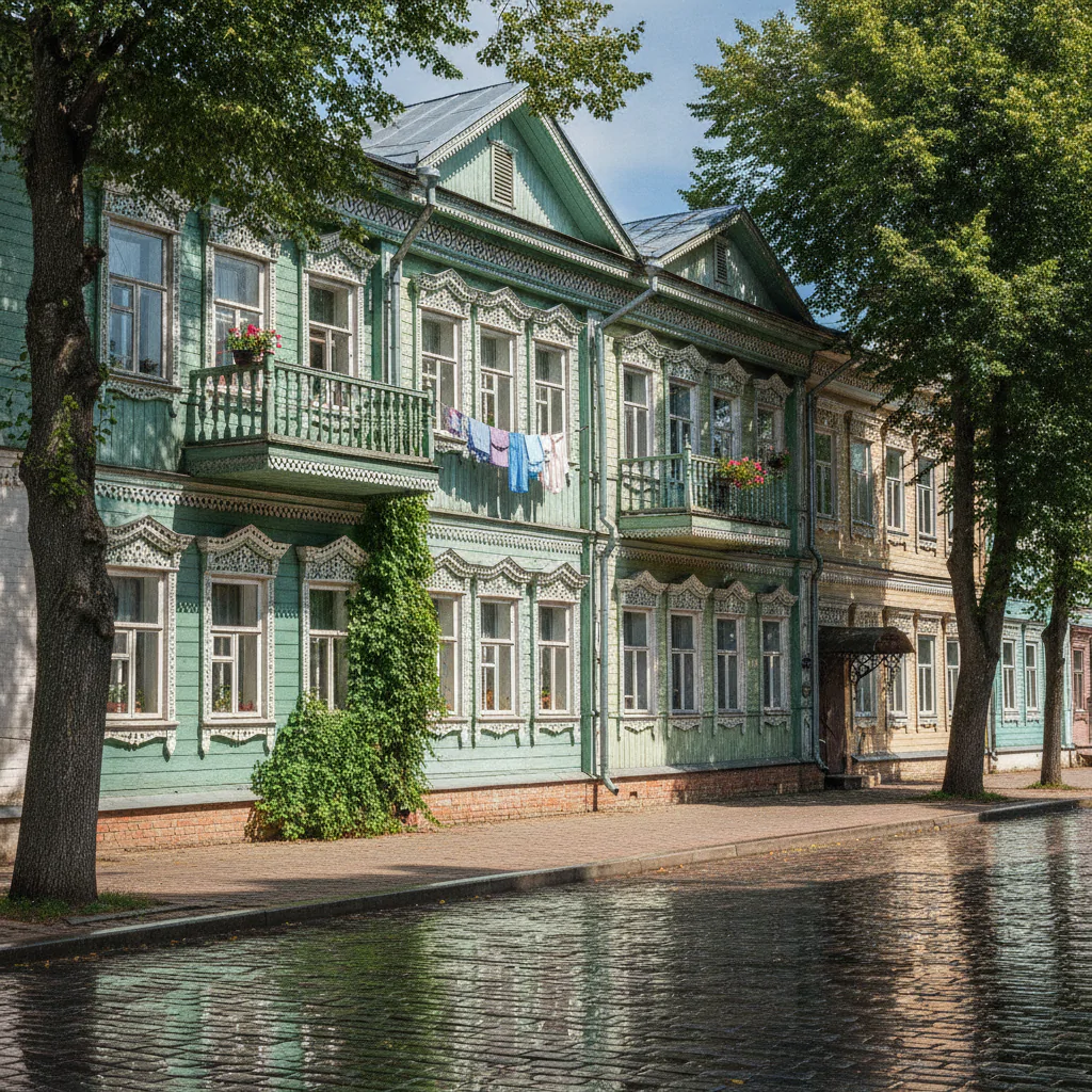 Купеческие особняки на улочках Плеса