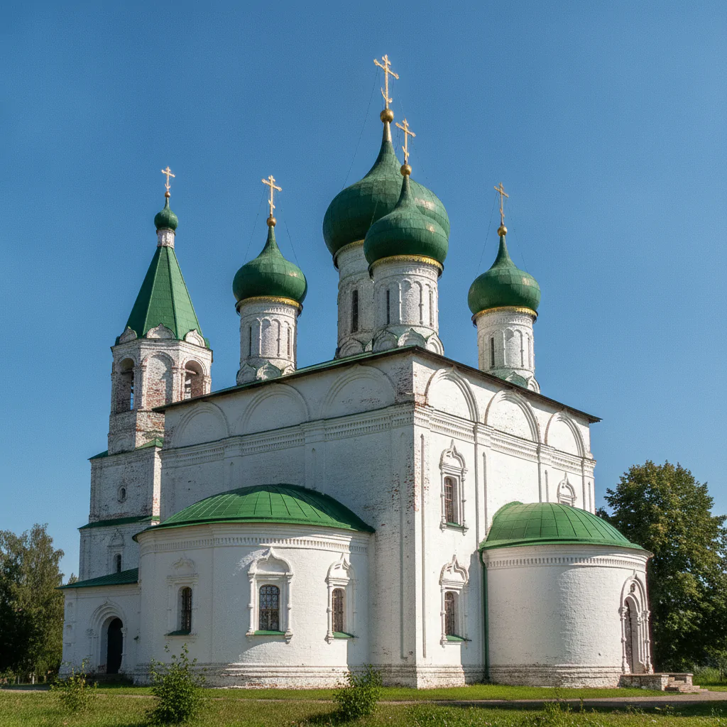 Успенский собор на фоне неба