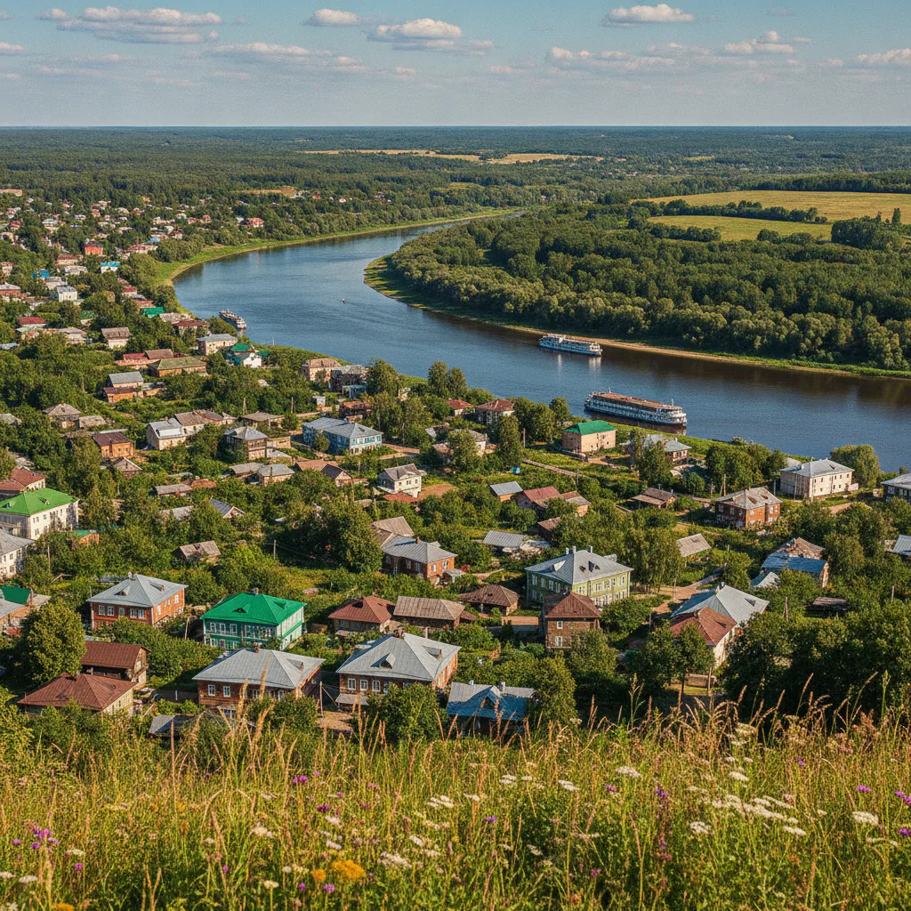 Панорама с горы Левитана